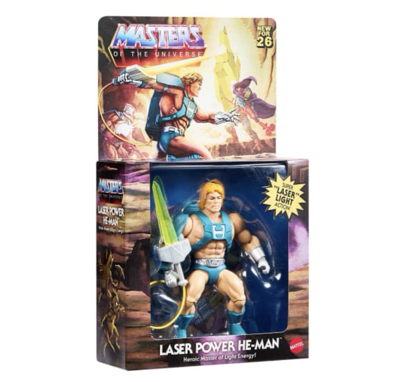 Mattel 2026 Masters of the Universe Origins Deluxe LASER POWER HE-MAN In Hand!