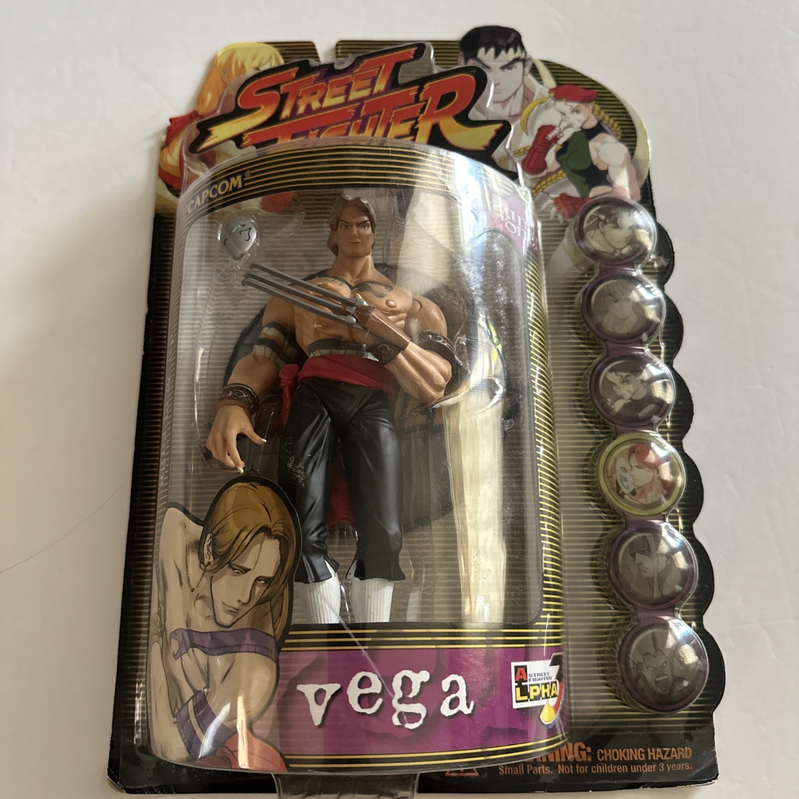 Resaurus Street Fighter action figures- Vega player 1 & 2