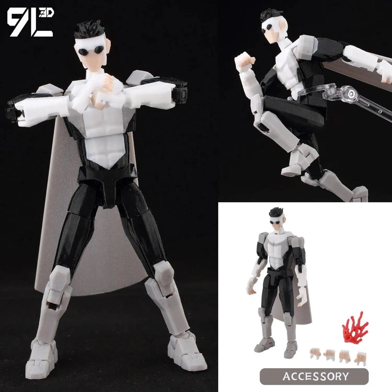 9L3D Lucky 13 Invincible Boy Conquer 3D Printed Anime Action Figure Collectible
