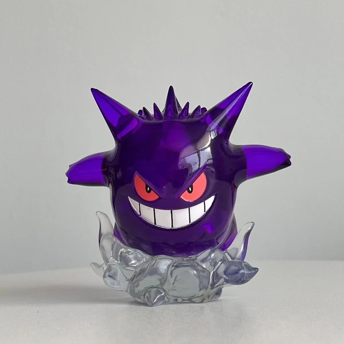 8cm Pokemon Snorlax & Gengar Transparent PVC Action Figure Collectible Gift