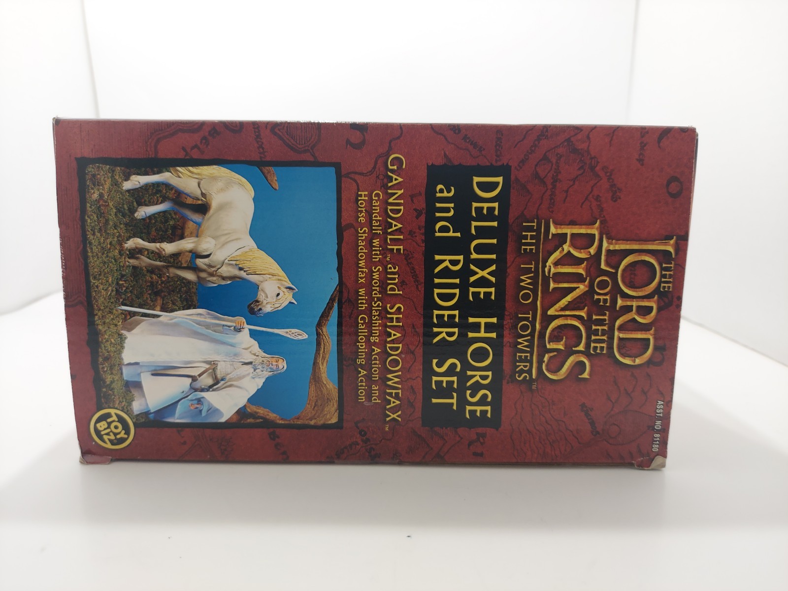 TOYBIZ LORD OF THE RINGS Two Towers GANDALF & SHADOWFAX DELUXE Horse RIDER SET