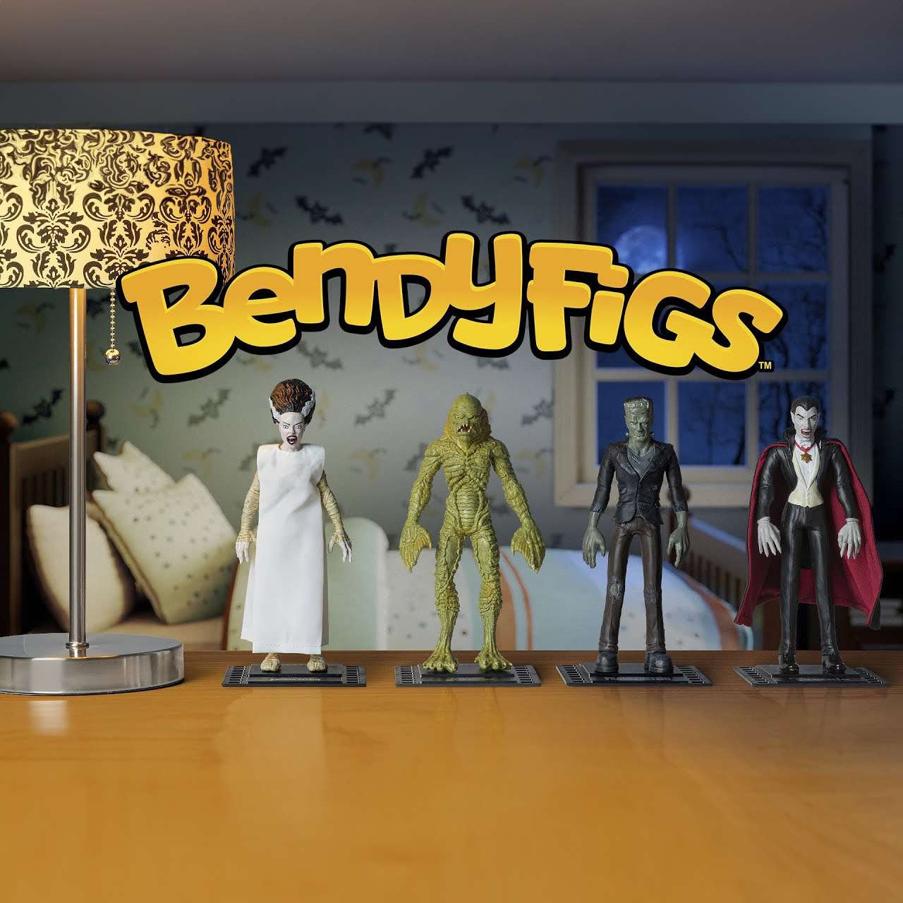 BendyFigs The Noble Collection NN1166 License Frankenstein, Multicoloured, Mediu