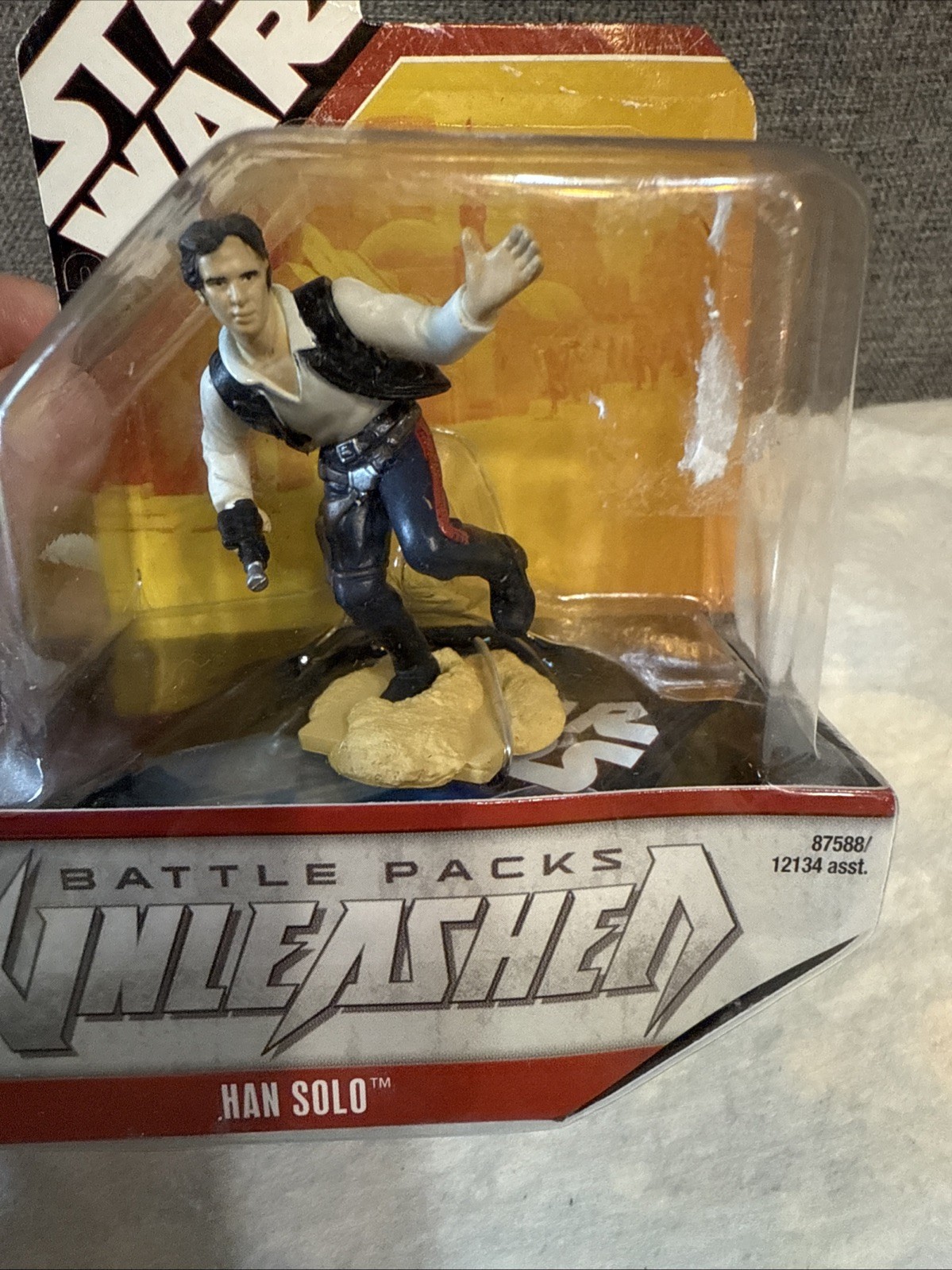 Star Wars Battle Packs Unleashed Han Solo Figurine 2007 Hasbro Sealed