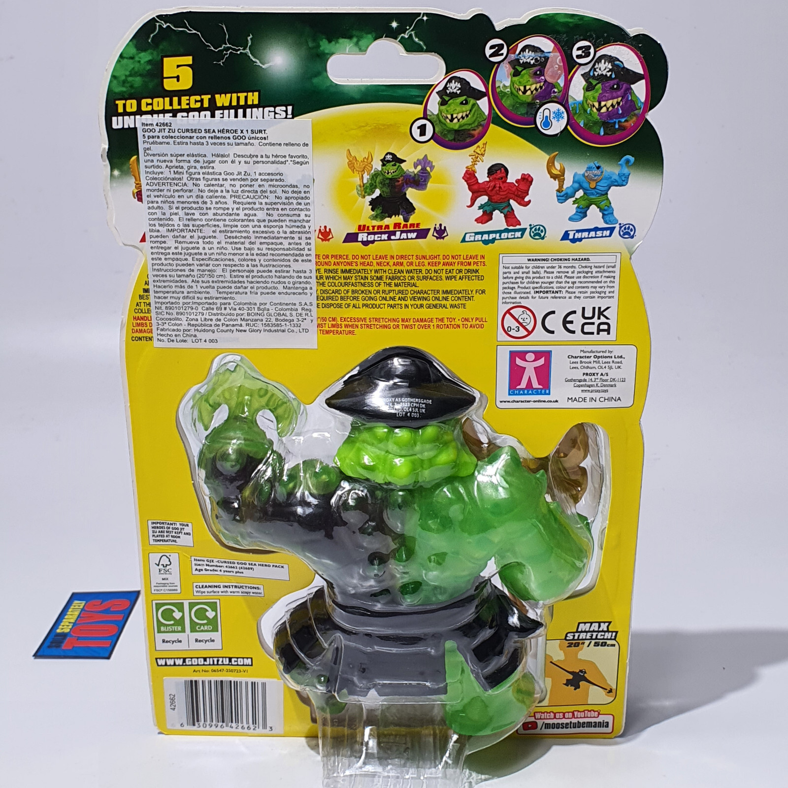 Heroes of Goo Jit Zu Cursed Goo Sea ROCK JAW FIGURE ultra rare squishy pirate