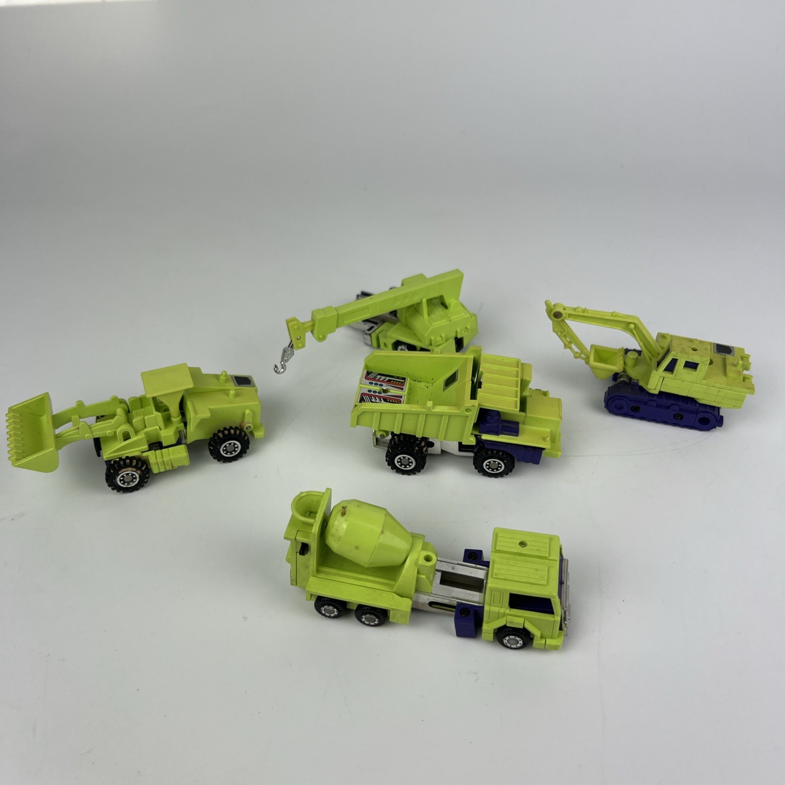 Transformers G1 Constructicons Lot of 5 Vintage 1985 Hasbro