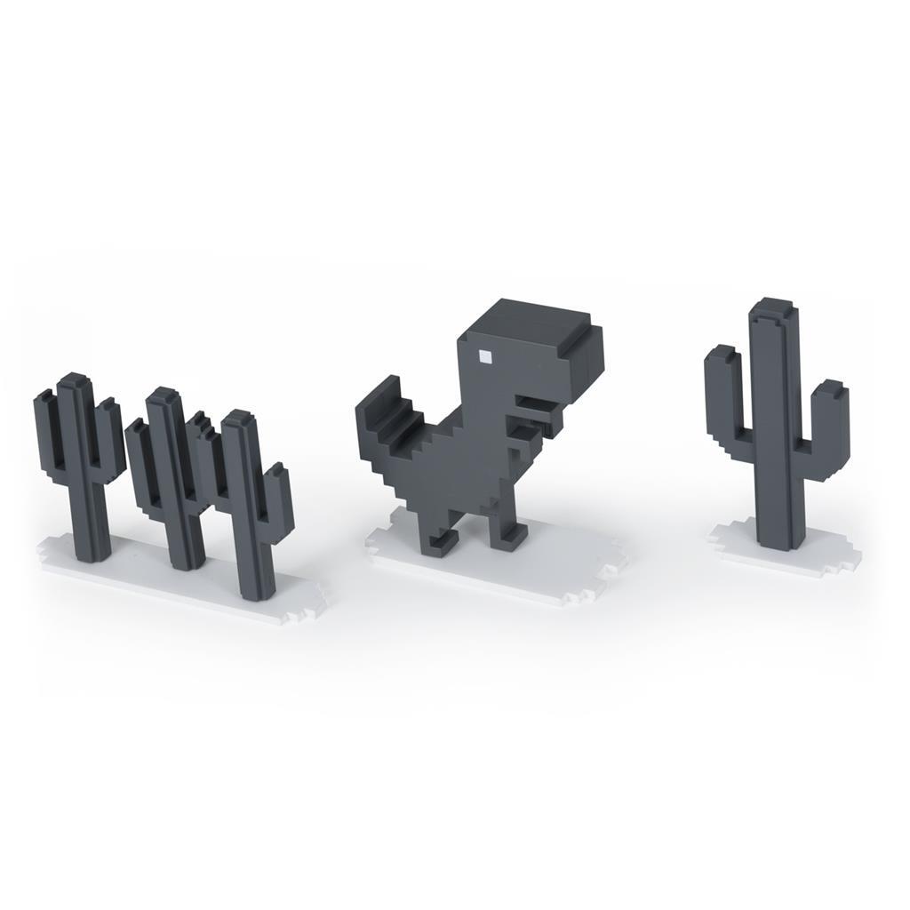 CHROME DINO STANDARD EDITION VINYL FIGURE SET BY DEAD ZEBRA