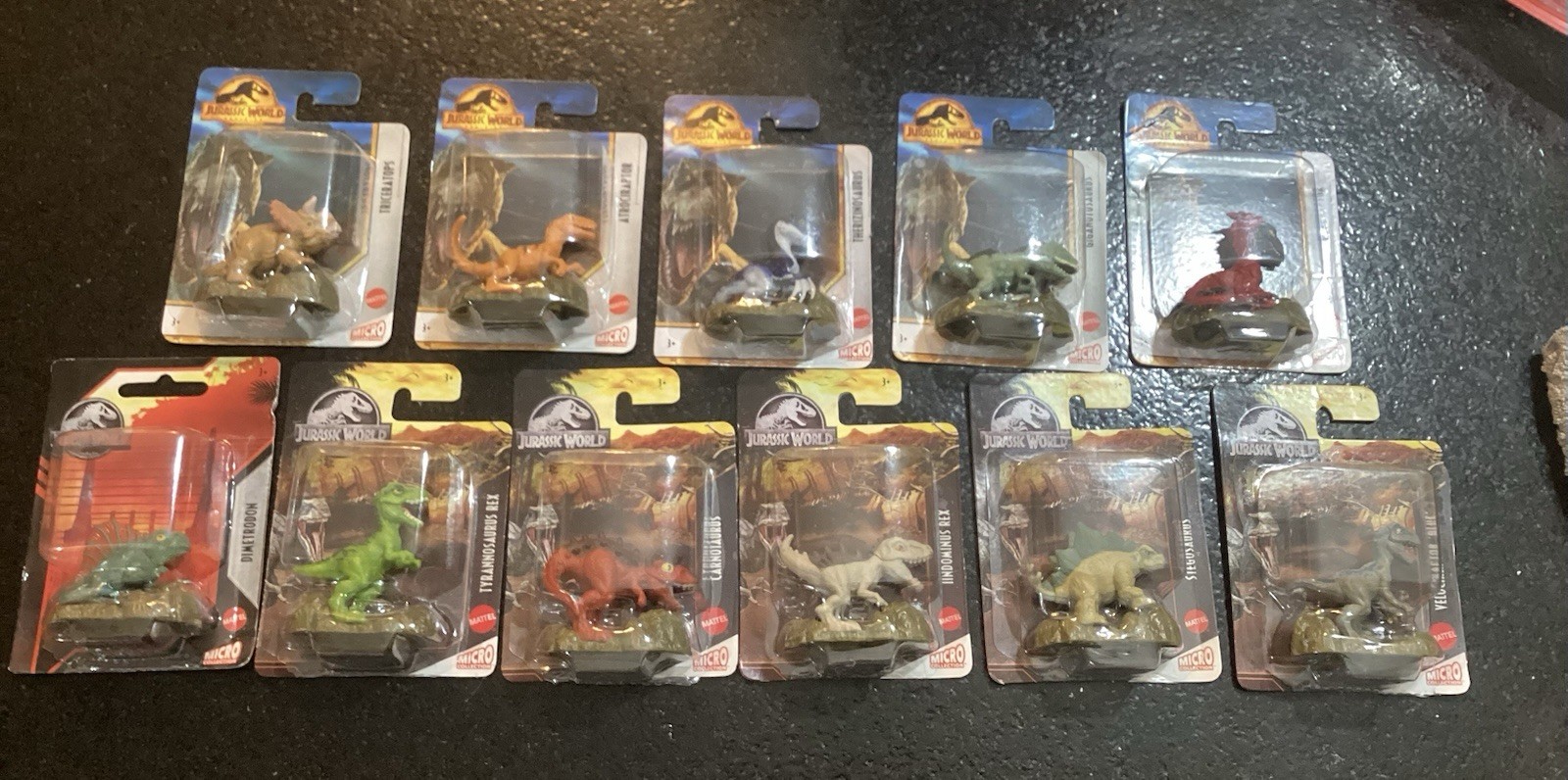 Jurassic World Micro Collection Lot Of 12 Full Dinosaur Set!
