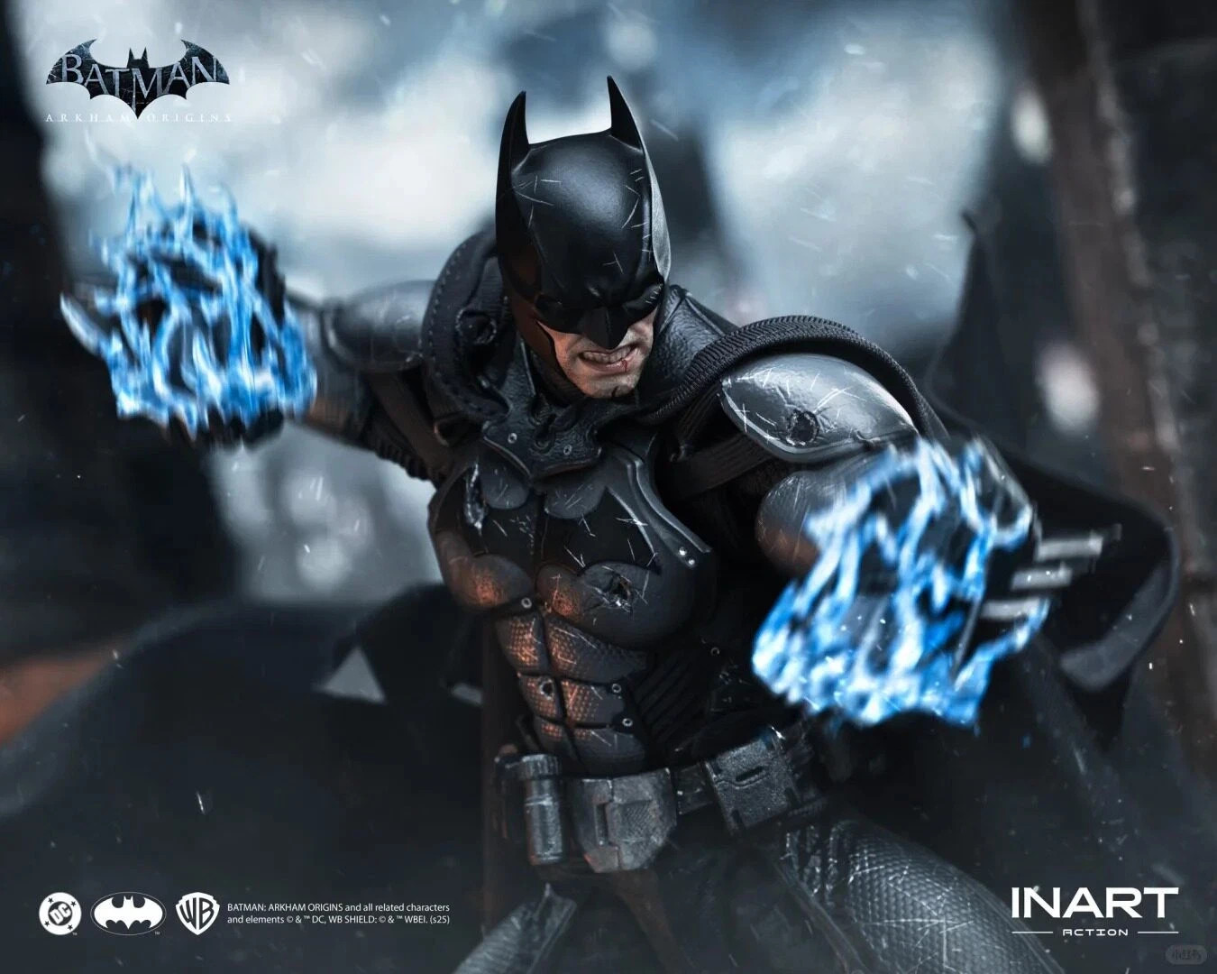 INART G0007 1/12 Arkham Batman (Battle Damaged Version) Action Figure In Stock