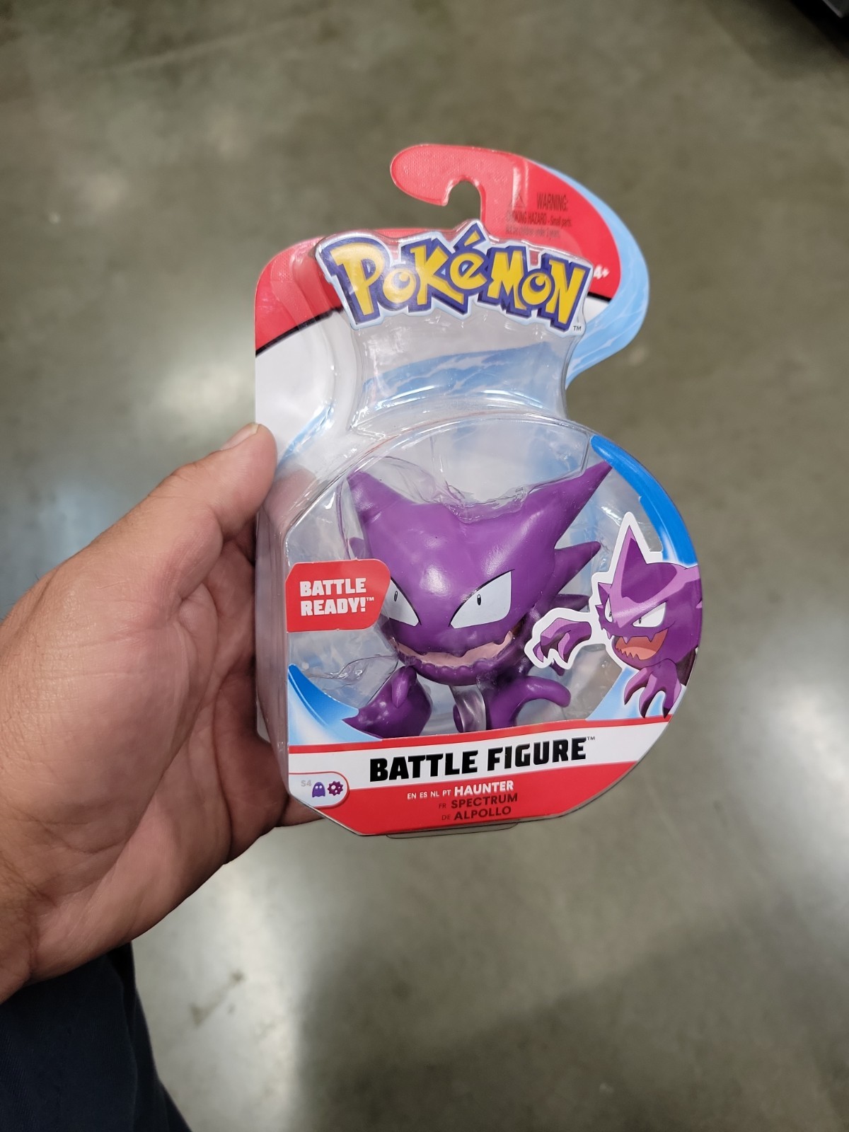 Pokemon Haunter 3″ Battle Ready Figure Series 4 Ghost & Poison Jazwares 97629