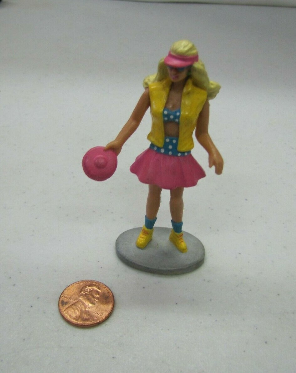 Vintage Barbie Doll In Bathing Suit Pvc Plastic Figure Applause 1990 Cake Topper