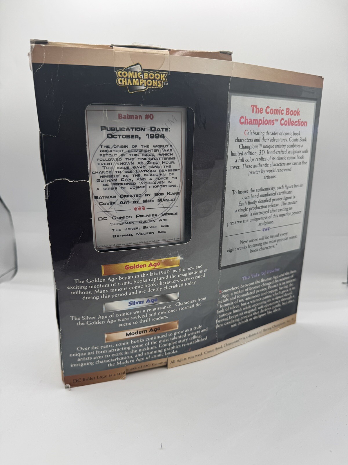 Comic Book Champion Collection Fine Pewter Modern Age Batman new in box, as show