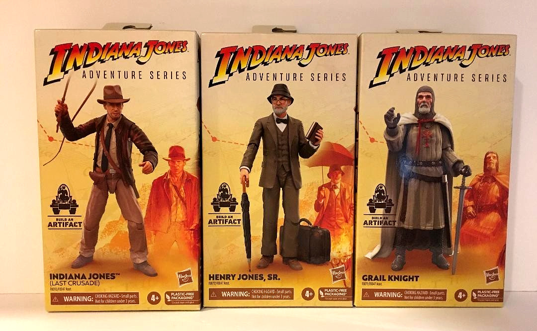 INDIANA JONES Last crusade Adventure Series- Grail Knight, Henry SR, Indy, lot