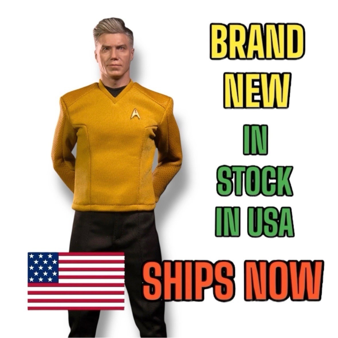 EXO‑6 Star Trek Christopher Pike Strange New Worlds Captain 1/6 Figure NIB NEW