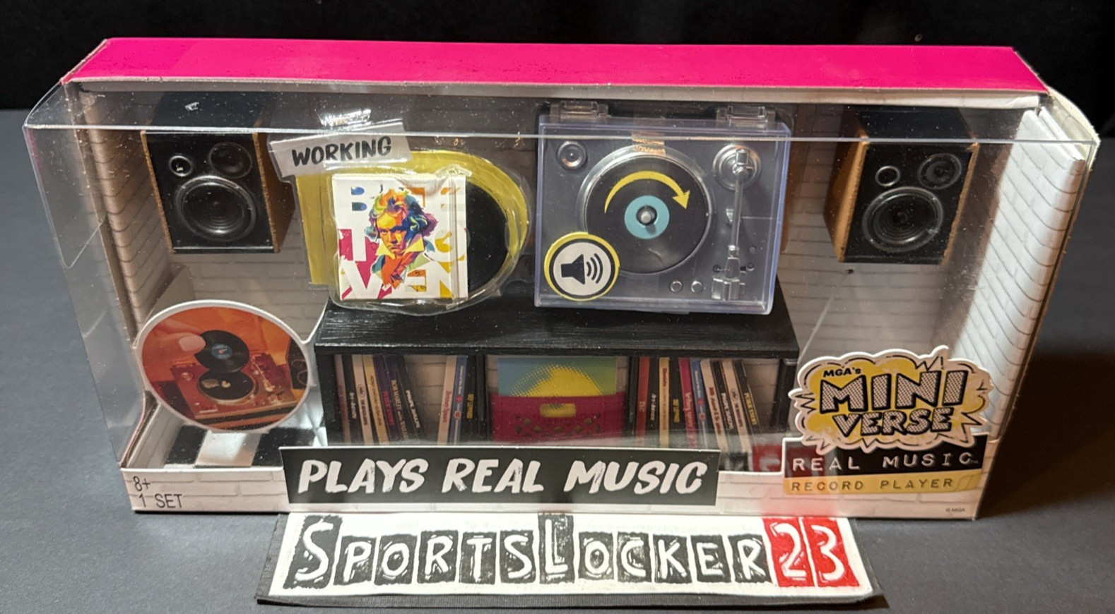 MGA’s Miniverse Real Vinyl Music Record Player – Plays Playable Music – IN HAND