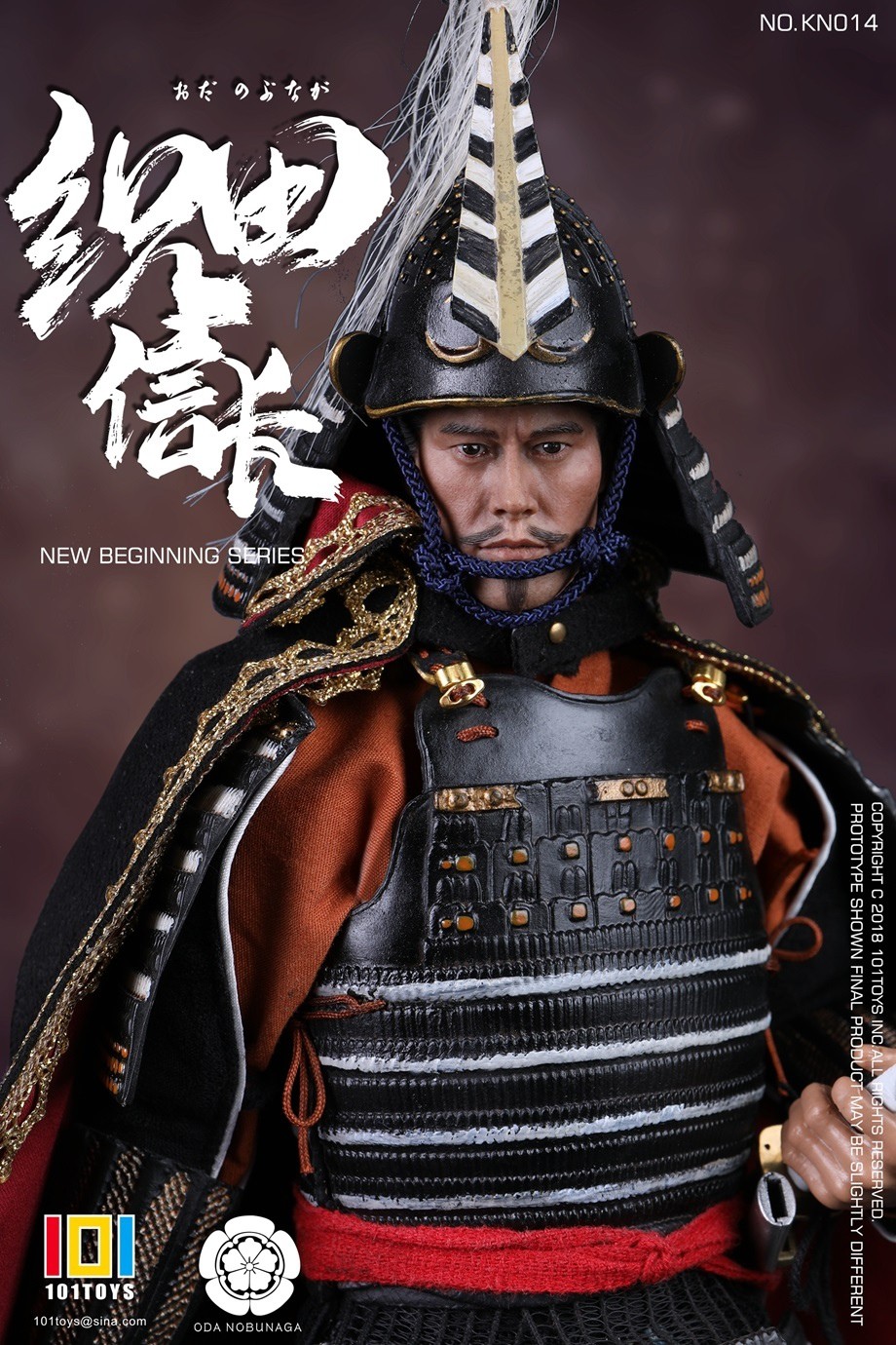 101TOYS ODA NOBUNAGA Japanese Samurai 12in Action Figure Male Doll Model KN014