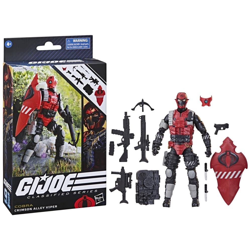 G.I. Joe Classified Series Crimson Alley Viper, Collectible G.I. Joe Action Figu