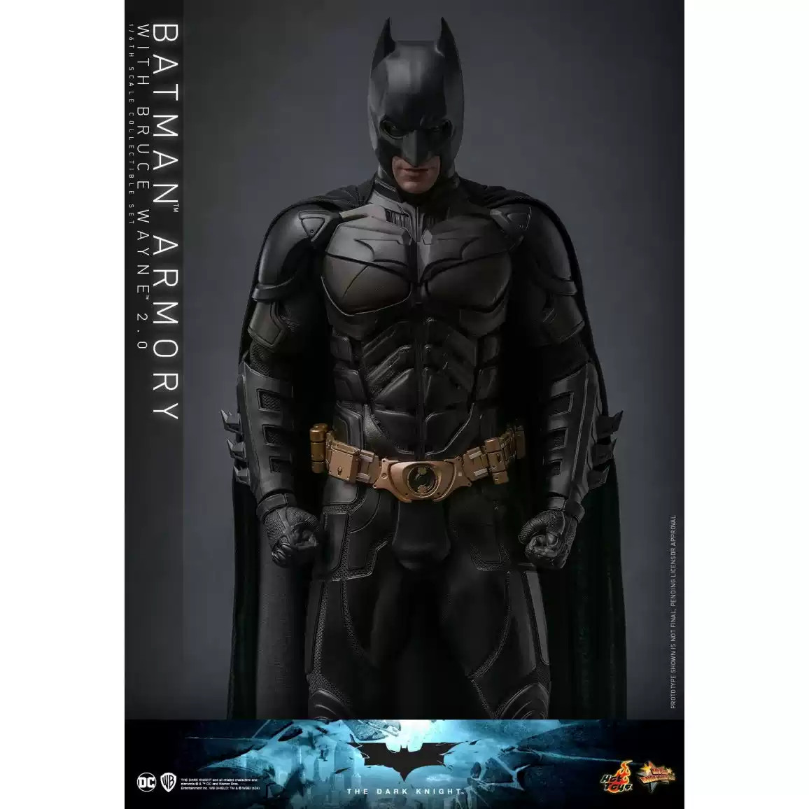 IN STOCK Hot Toys MMS750 The Dark Knight 1/6 Batman Armory with Bruce Wayne 2.0