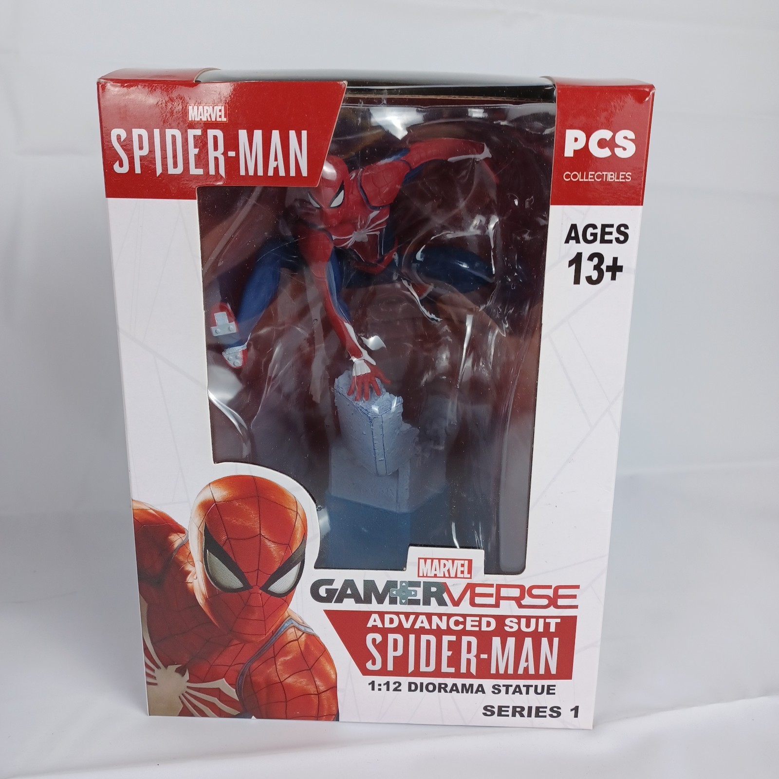Marvel Spider-Man Gamerverse Advanced Suit 1:12 Diorama Statue Series 1 Collect