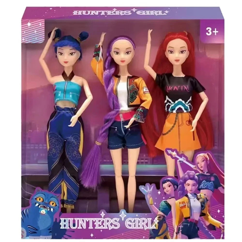 Kpop Devil Hunters Dolls Cosplay Collectible Figure Toy Anime 3 Doll Set* USA *