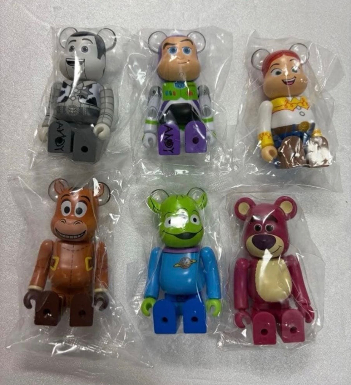 SECRET Woody Bearbrick Chase Toy Story 100% Set of 6 Medicom Toy BE@RBRICK No Bo
