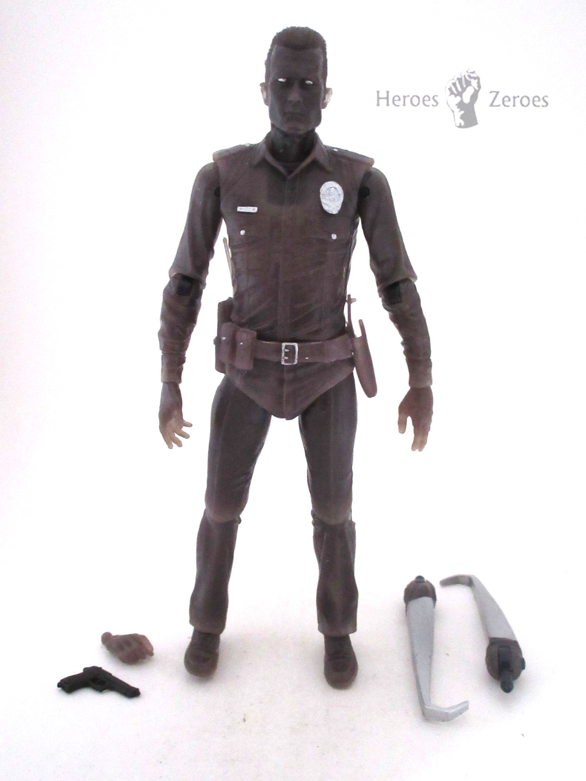 NECA Terminator WHITE HOT T-1000 7-inch Action Figure with Parts 2015
