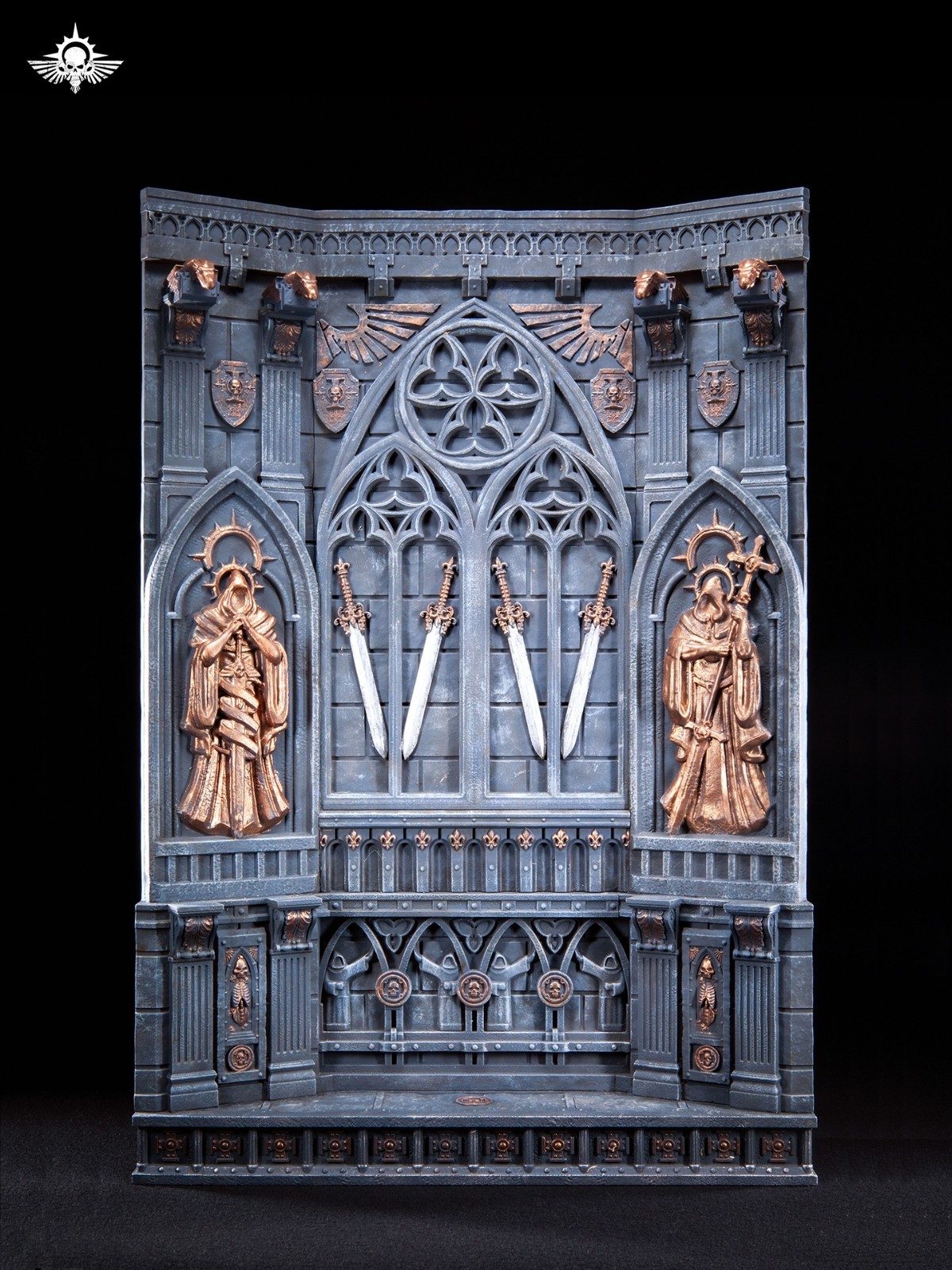 GT005A Warhammer Temple Wall Polyresin 1/18 Scale Action Figure Display