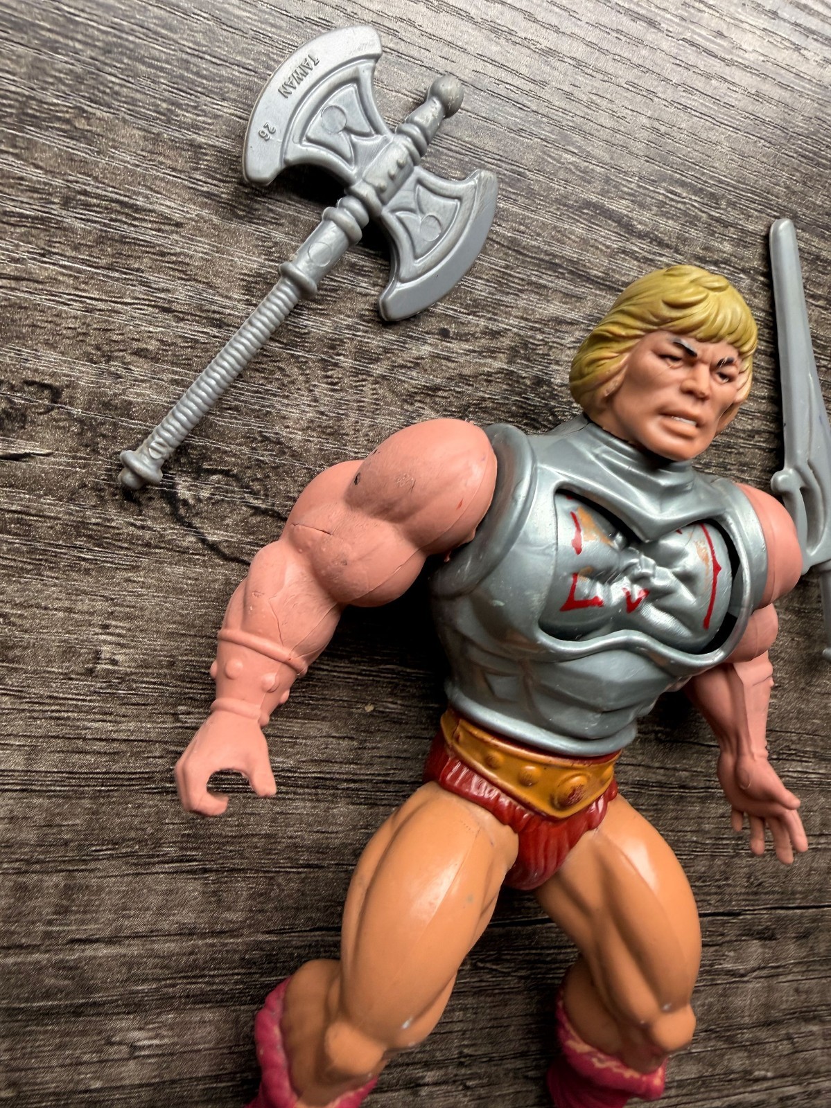 Rotoplast Battle Armor He-Man, Vintage MOTU Masters of the Universe