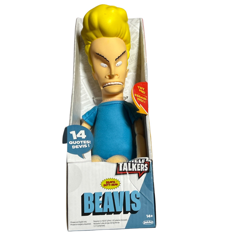 Beavis & Butt-Head Beavis Self Talkers Talking Plush Figure 14 Quotes Jakks