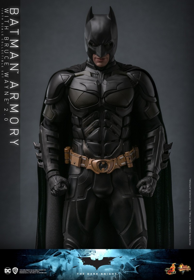 IN STOCK Hot Toys MMS750 The Dark Knight 1/6 Batman Armory with Bruce Wayne 2.0