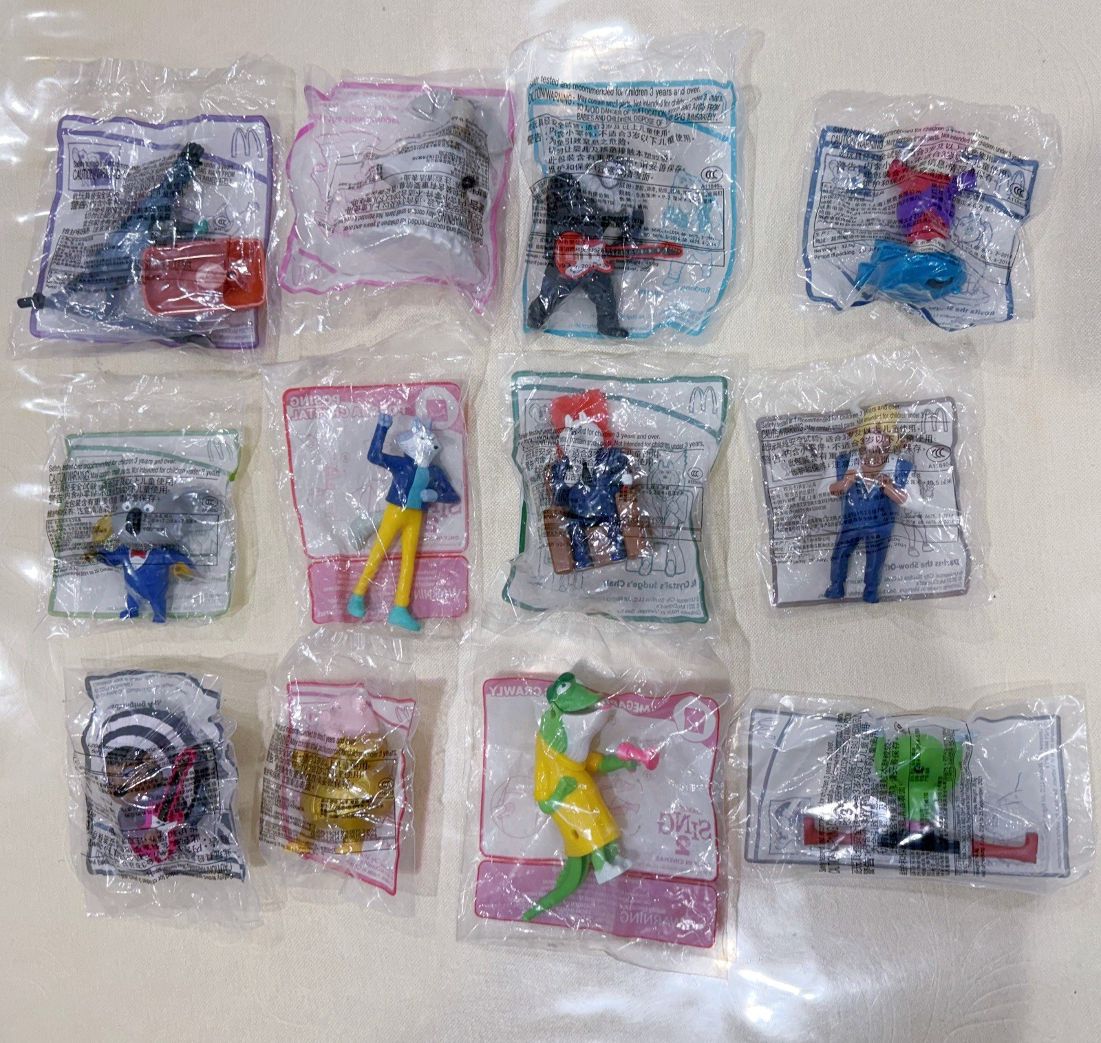 McDonald’s Happy Meal Toys 2021 Sing 2 Complete Full Set of 12 All BNIP Sealed