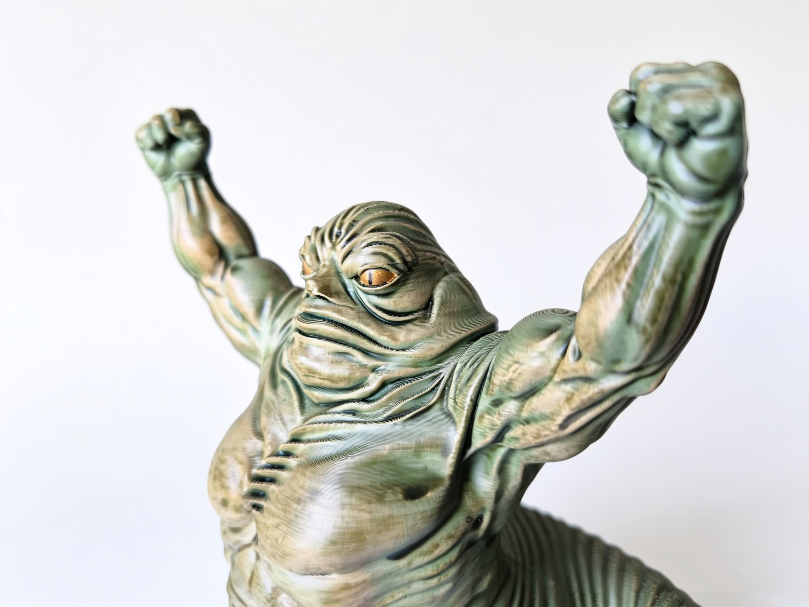Custom Made Rotta the Hutt Inspired Figurine Hand Painted Collectible 14cm AU