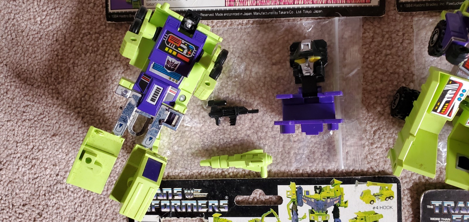 Transformers G1 Vintage DEVASTATOR = Constructicons 100% complete w/6 Cardbacks
