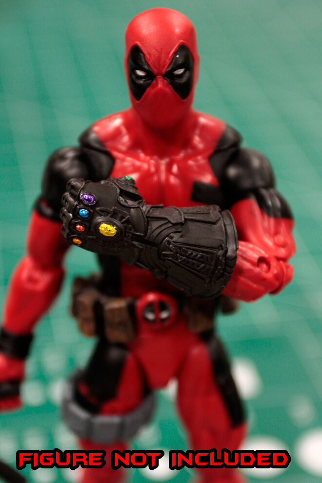 Custom Resin Cast Pool Gauntlet 1:12 scale Infinity stones DEADPOOL