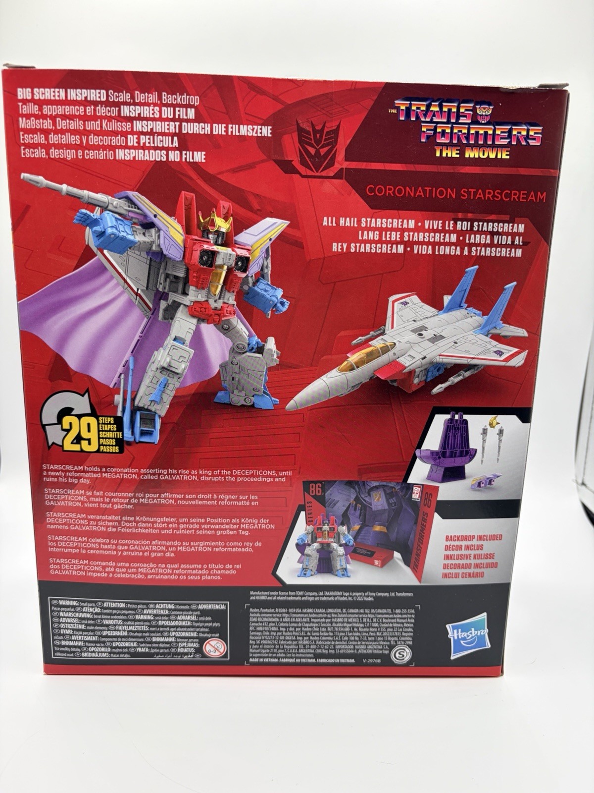 Hasbro Transformers The Movie Studio Series 86 Coronation Starscream New NIB