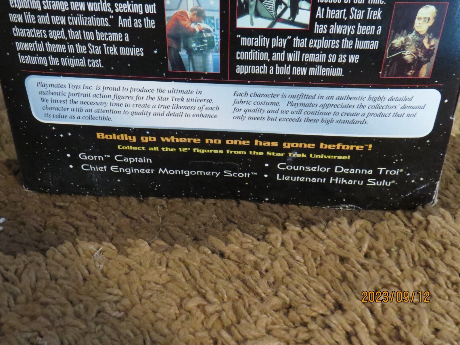 STAR TREK CHIEF ENGINEER MONTGOMERY SCOTT PLAYMATES 1999 CLASSIC EDITION 12 INCH