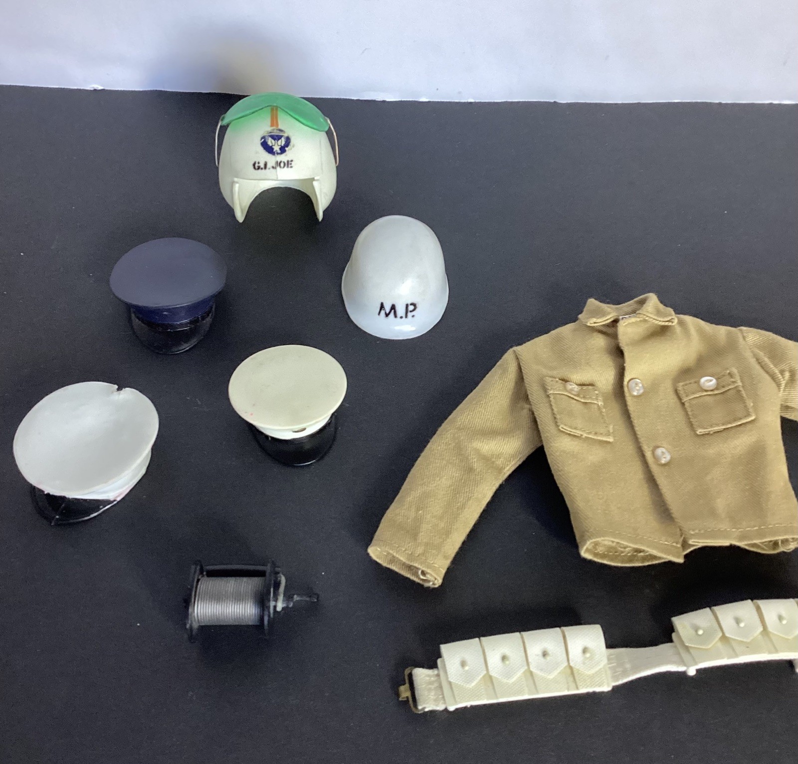 Vintage G.I.Joe Hat, Shirt, Pants, Belt, Rifle with sling