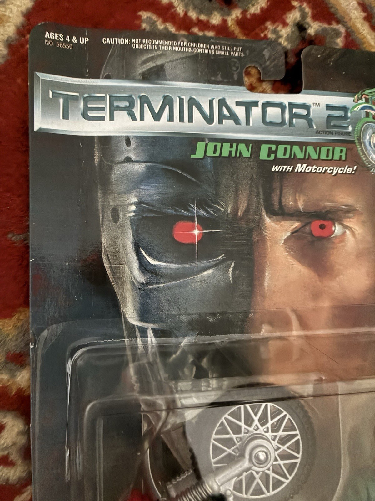 Unopened Terminator 2 John Connor with Motorcycle Action Figure KENNER 1991