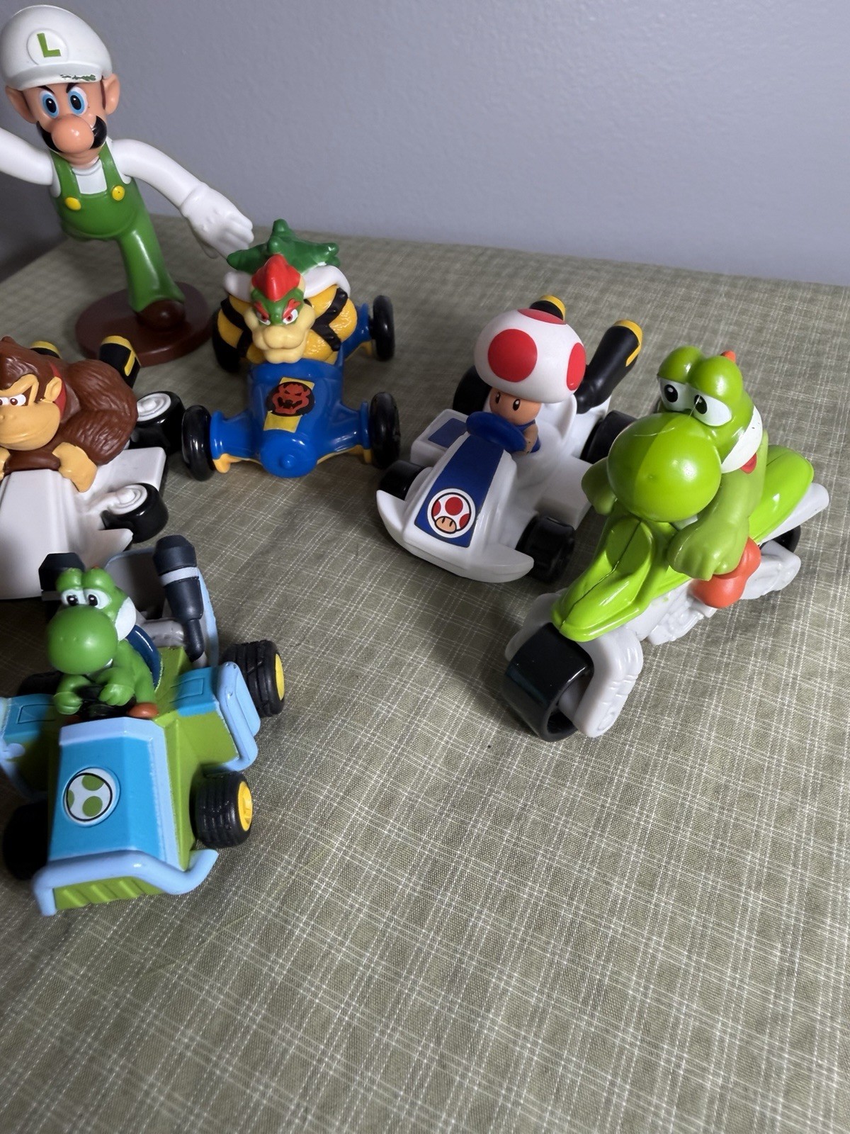Super Mario Lot Action Figures Racers Luigi Kong