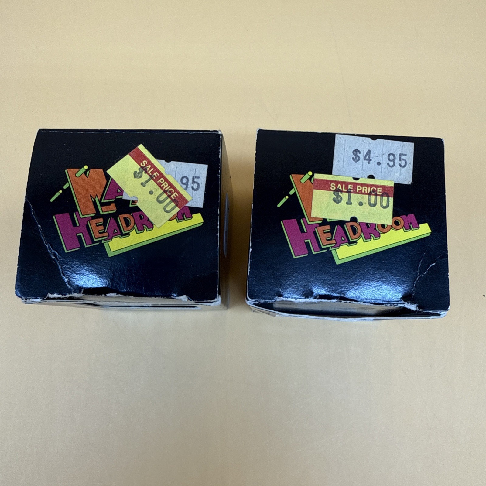 1988 Vintage Max Headroom MTV Sticker Roll Applause Inc Open Box