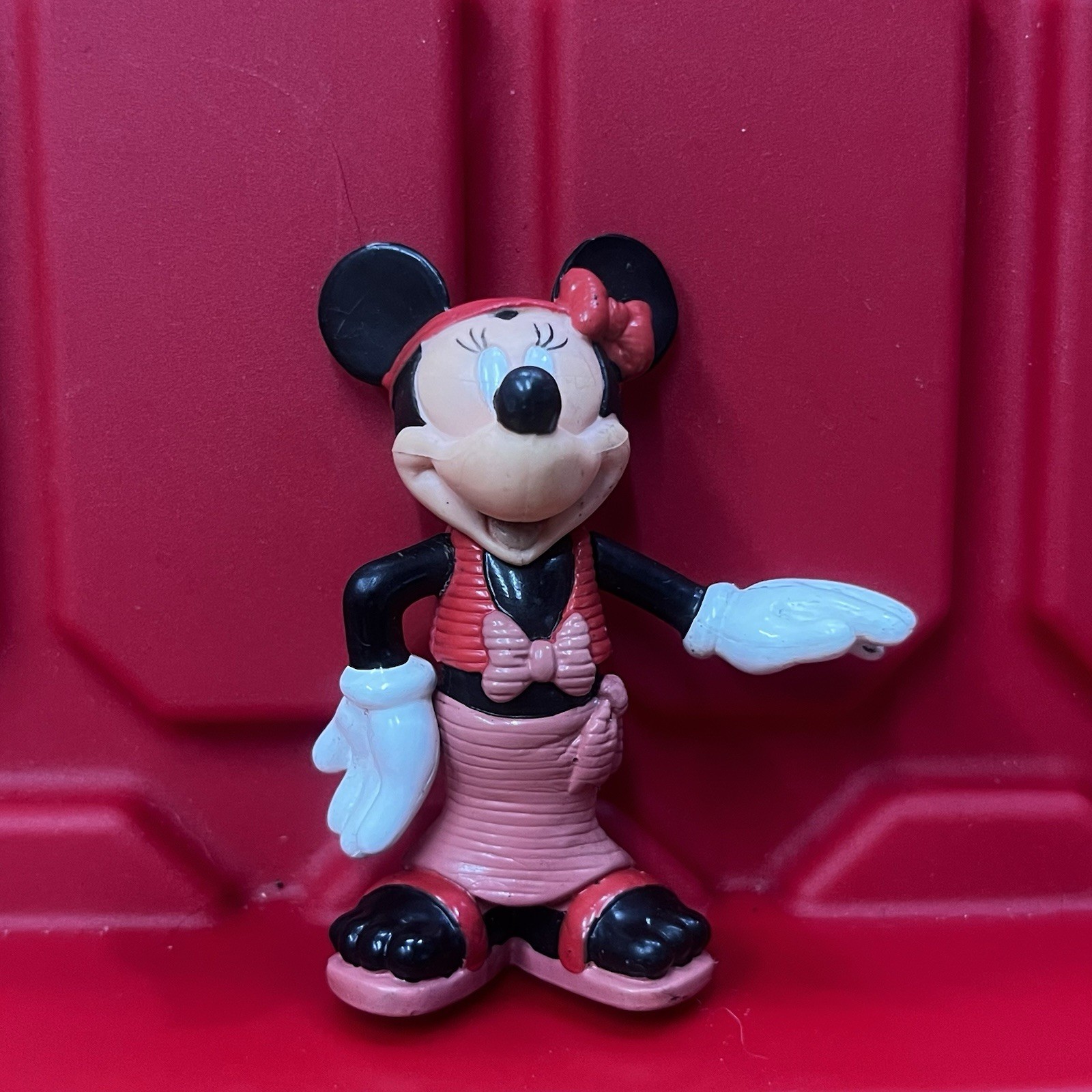 Disney Minnie Mouse 2.5″ Vinyl PVC Plastic Inch Figure Pre Owned Vintage