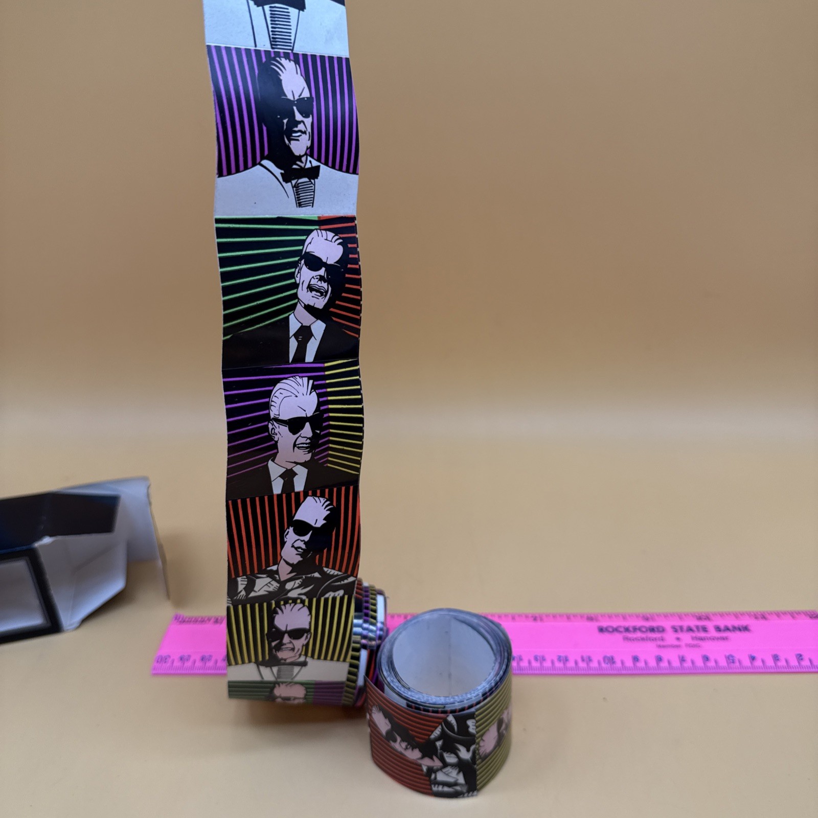1988 Vintage Max Headroom MTV Sticker Roll Applause Inc Open Box