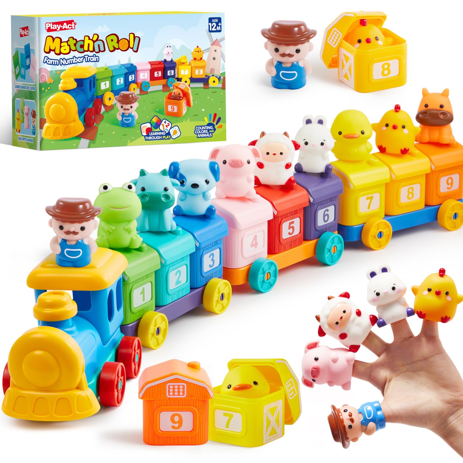 Learning Toy for Toddlers 1 2 3 Years Old, Counting, Matching Sorting Montes…