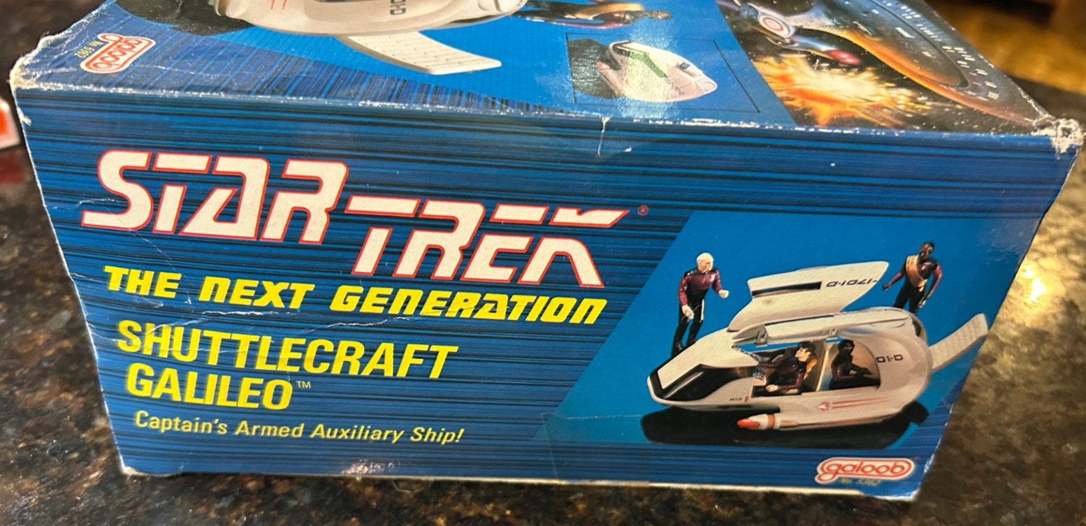 1989 Star Trek The Next Generation Shuttlecraft Galileo Galoob New In OPENED Box
