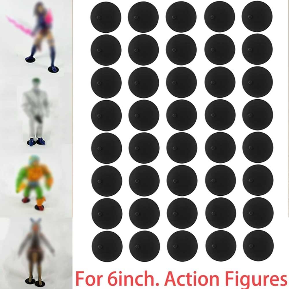 40PCS 6” Modern Action Figure Display Stand Base Holder Figure DISPLAY STANDS