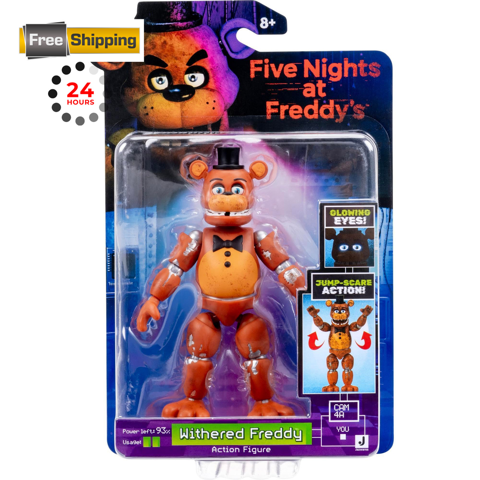 Jazwares Five Nights at Freddy’s Withered Freddy – 5-Inch 5, Multicolor
