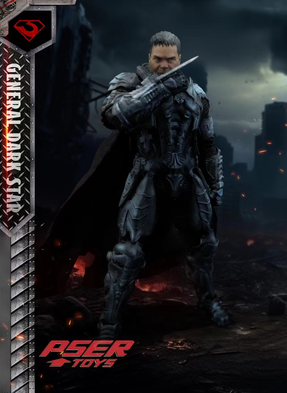 Psertoys 1/12 General Zod Kryptonians Michael Shannon Action Figure
