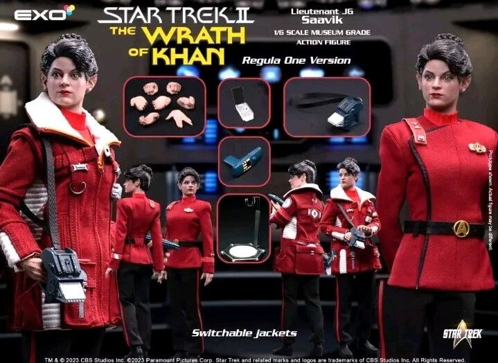 EXO-6 Lt. Saavik (Regula One) Star Trek: The Wrath of Khan 1/6 Figure SEALED