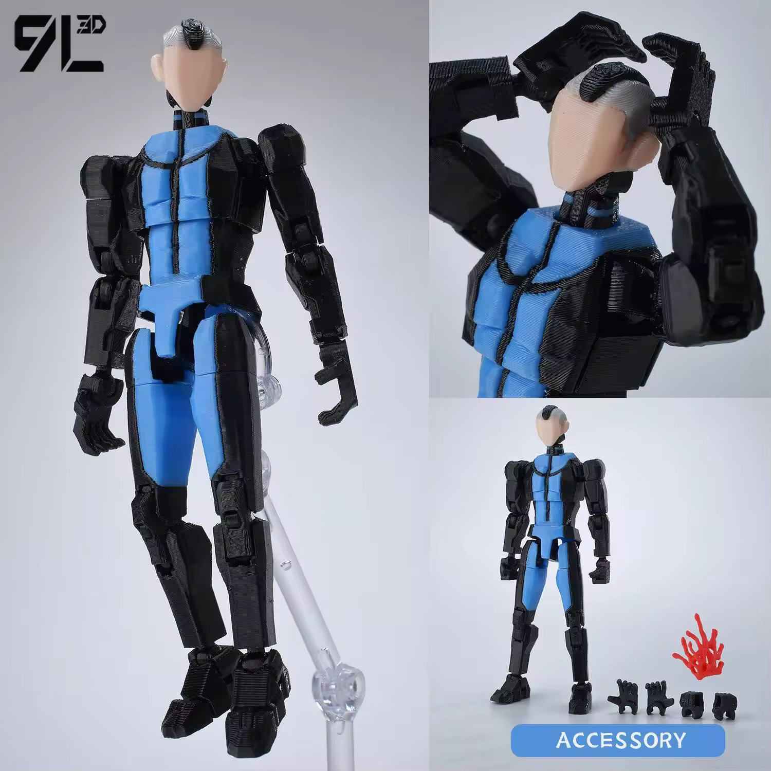 9L3D Lucky13 2.0 Invincible 1/12 Multi-Jointed Action Figure T13