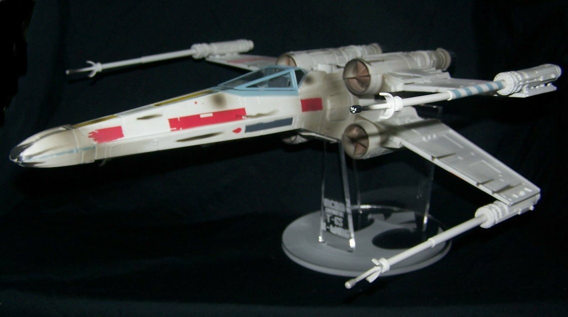 Hasbro Star Wars X-wing Laser cut acrylic display stand TVC Biggs Luke Antoc