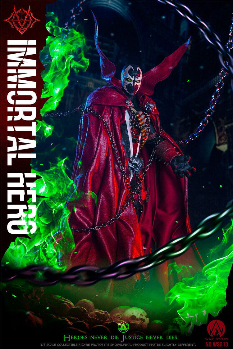 New WAR STORY WS013 1/6 Male Spawn Immortal Hero Model For 12”Action Figure Toy